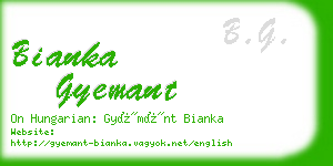 bianka gyemant business card